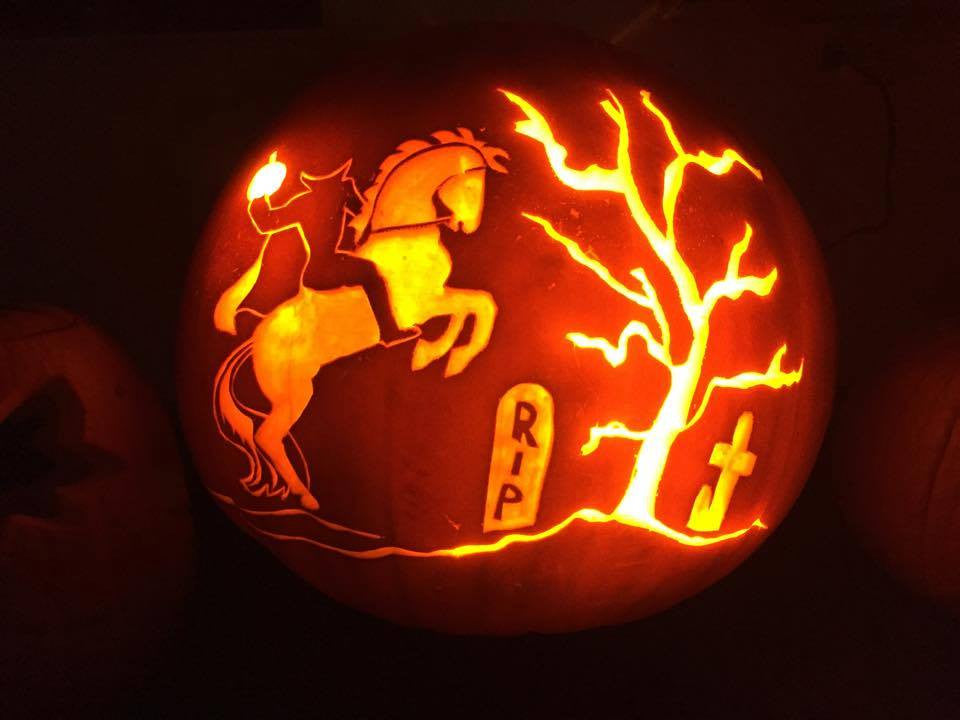 Amazing horse pumpkins