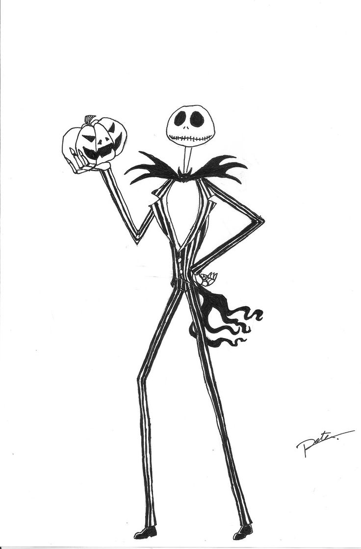 Jack skellington holding a pumpkin nightmare before christmas drawings jack nightmare before christmas jack the pumpkin king