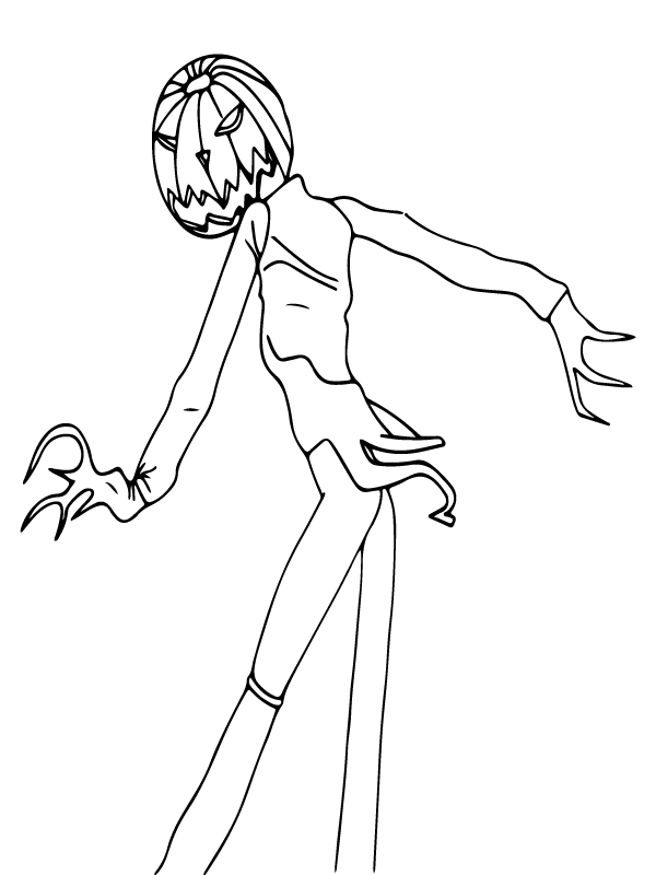 The pumpkin king jack skellington fãrbung seite