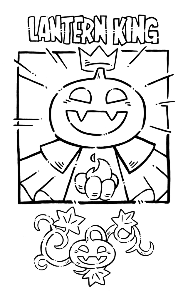 Bootlegpotato pumpkin coloring pages