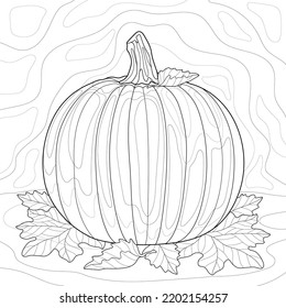 Single pumpkin leaves on white isolated stock vector royalty free