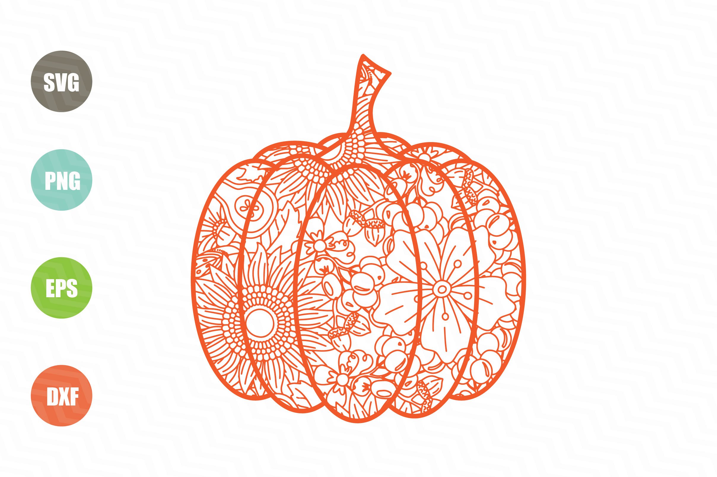 Pumpkin mandala svg pumpkin zentagle svg
