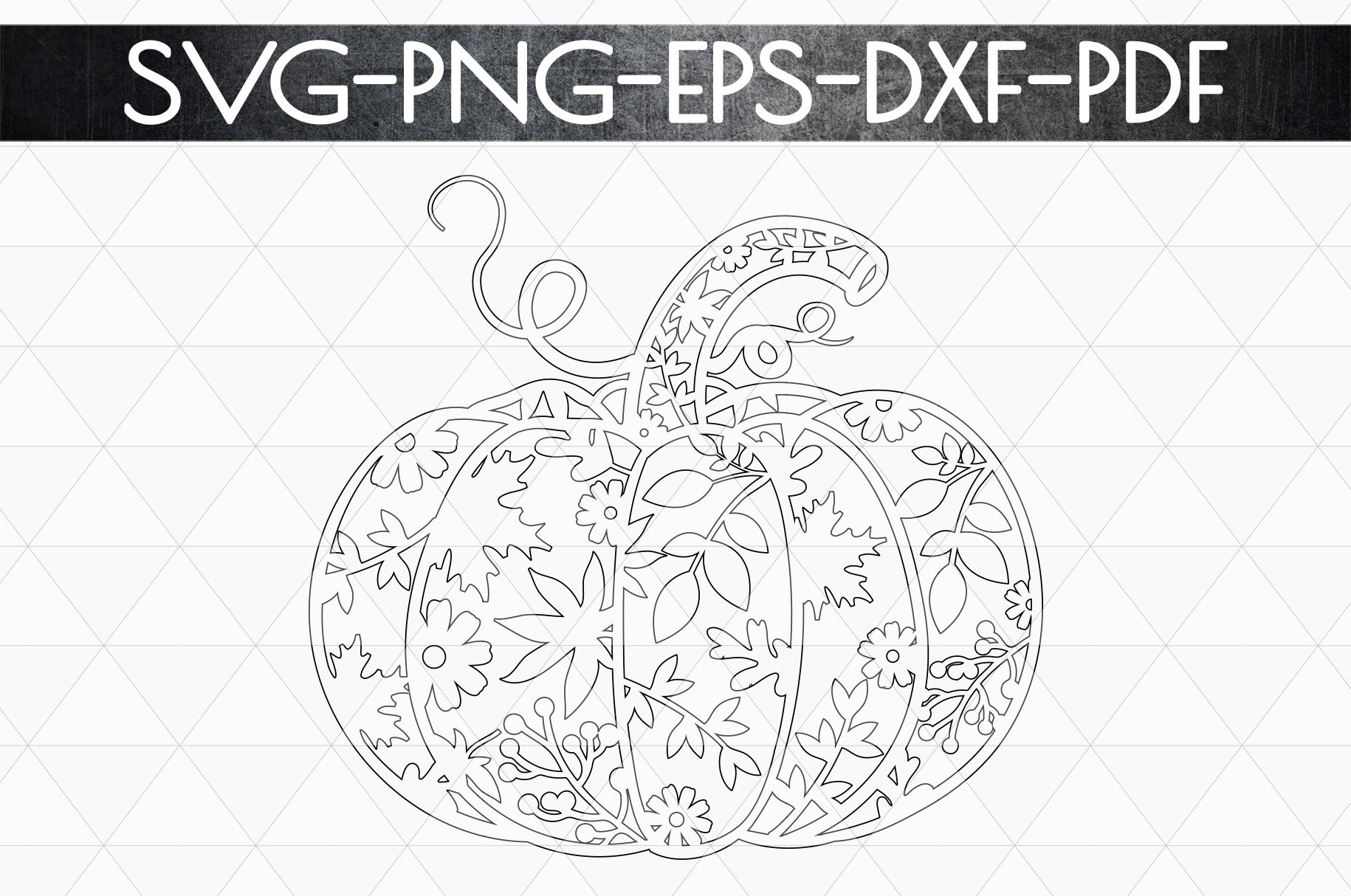 Pumpkin svg cutting file autumn fall dxf eps png by mulia designs