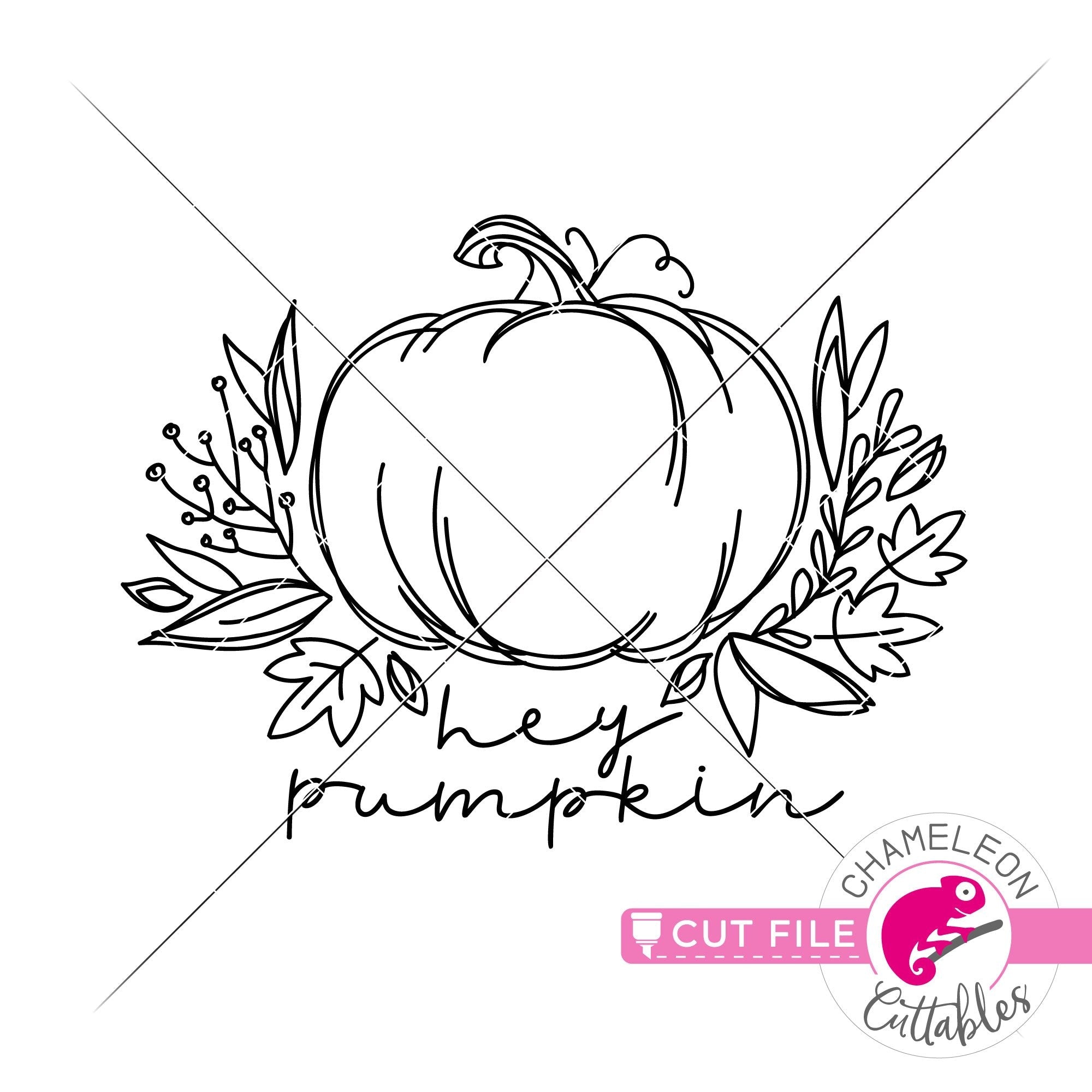 Hey pumpkin sketch drawing svg png dxf eps jpeg chameleon cuttables llc chameleon cuttables llc