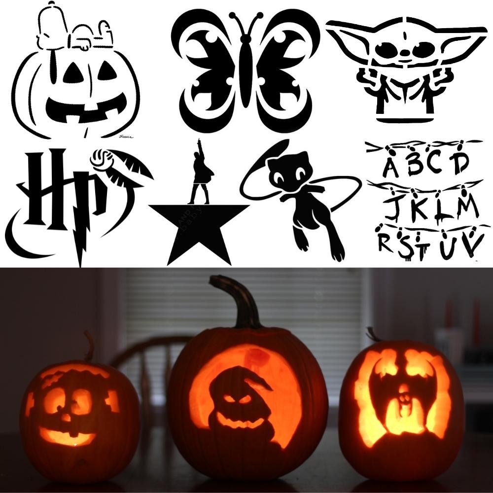 Free pumpkin carving stencils and printable templates