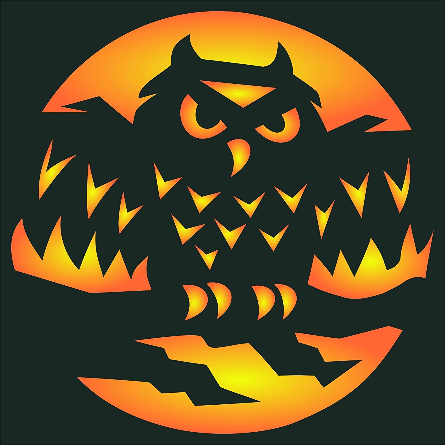 Halloween owl stencil x inch s