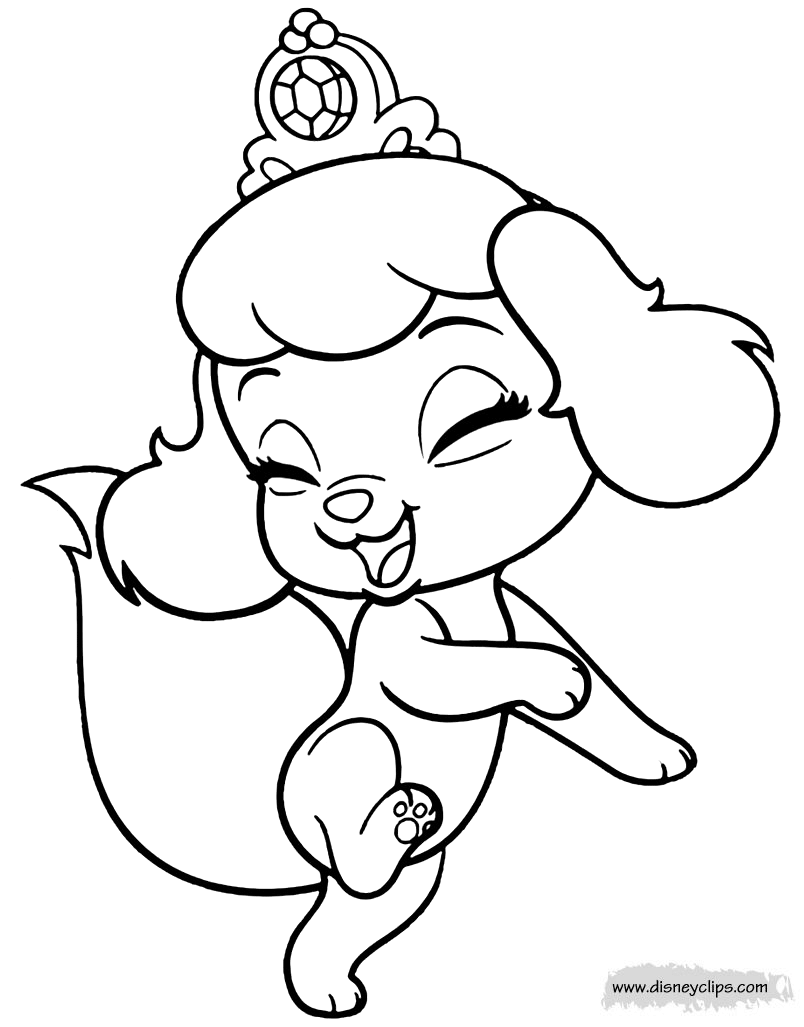 Palace pets coloring pages
