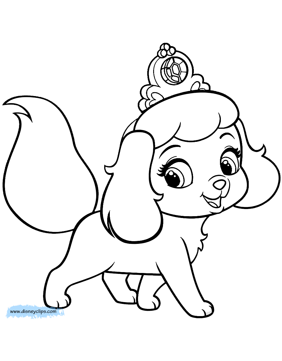 Palace pets coloring pages