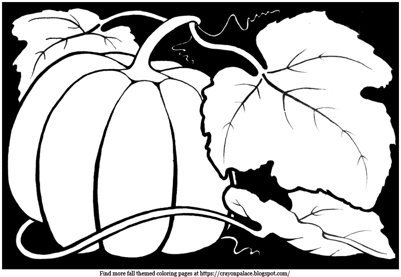 Crayon palace color this big pumpkin from the farmers field