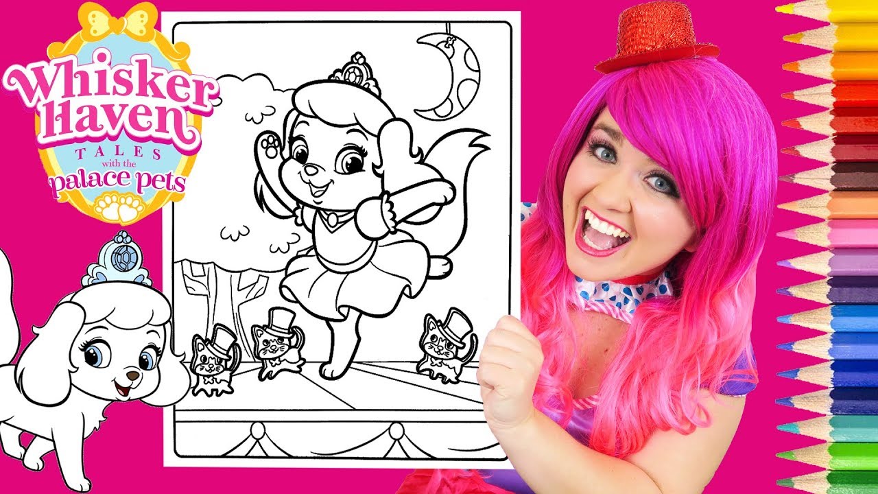 Coloring pumpkin whisker haven cinderella page prismacolor colored pencils kimmi the clown