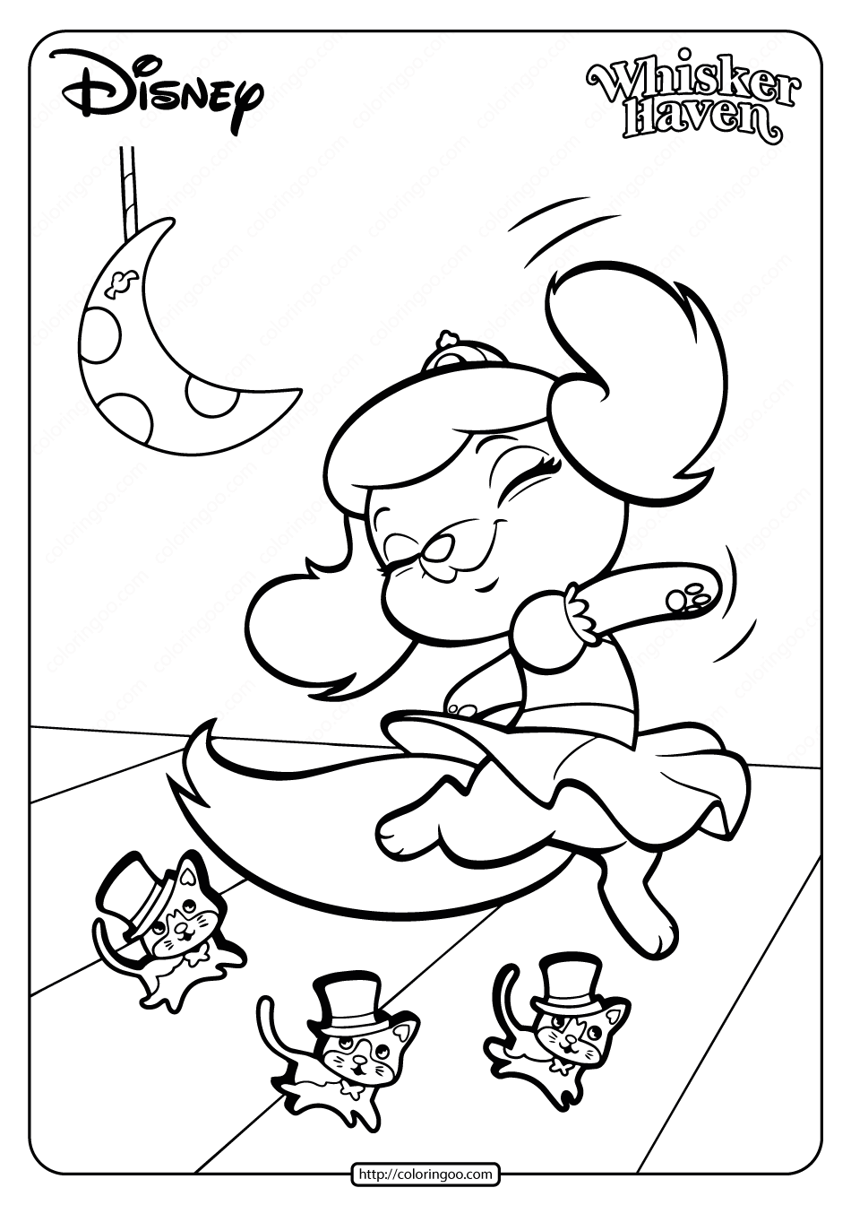 Printable palace pets pumpkin pdf coloring page coloring pages disney coloring pages bear coloring pages