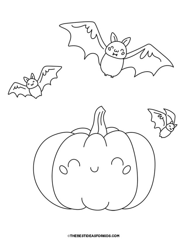 Bat coloring pages free printables