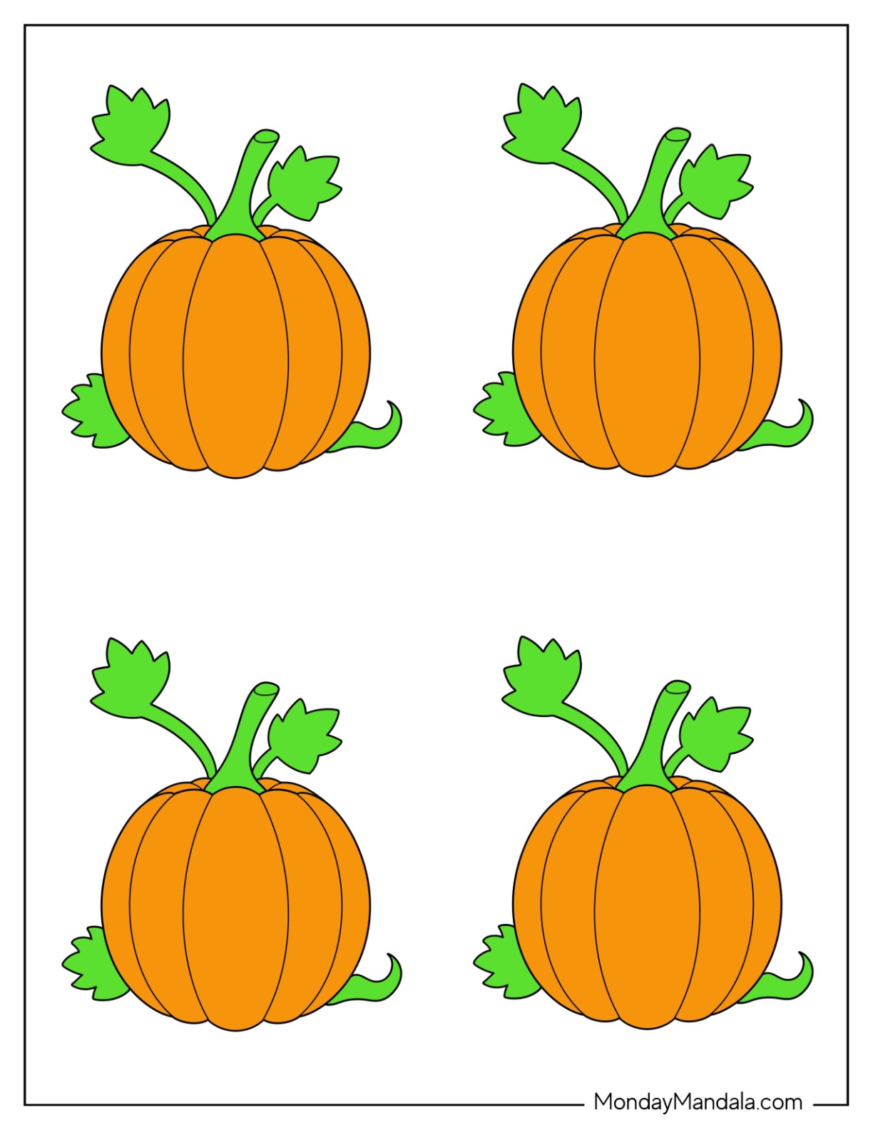 Pumpkin templates free pdf printables