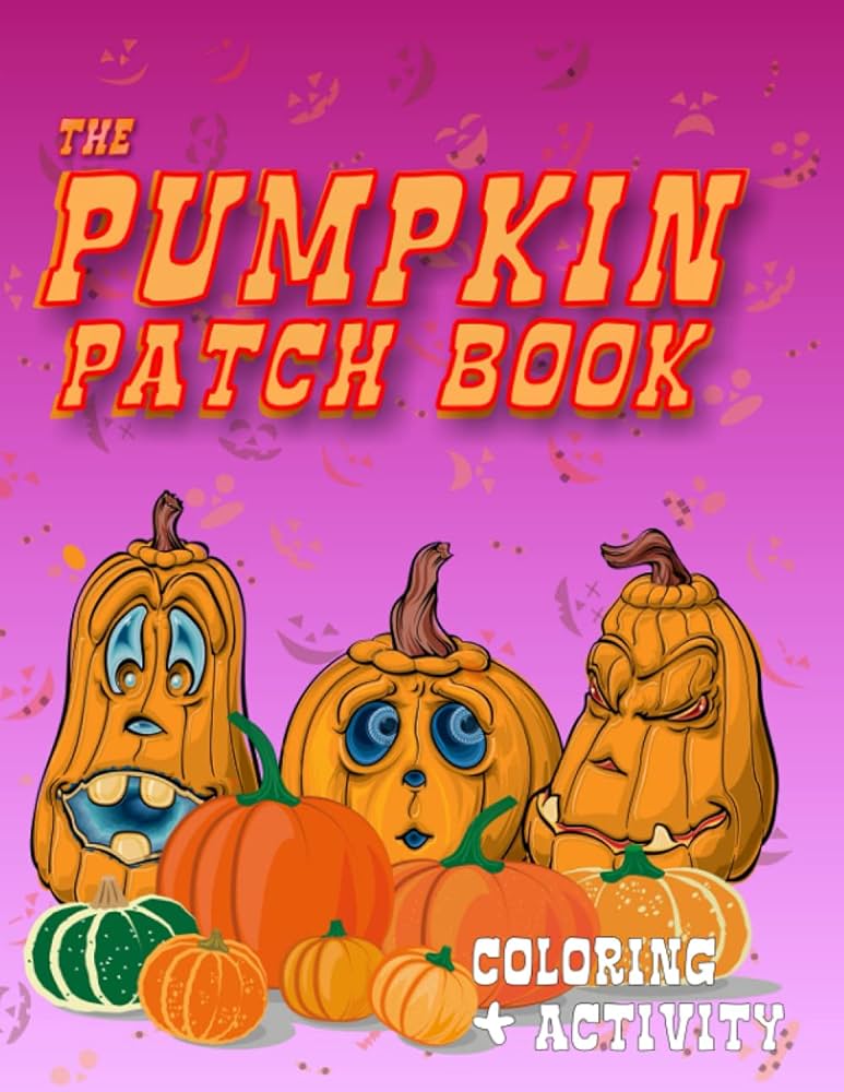 The pumpkin patch book coloring and by press pebble pages