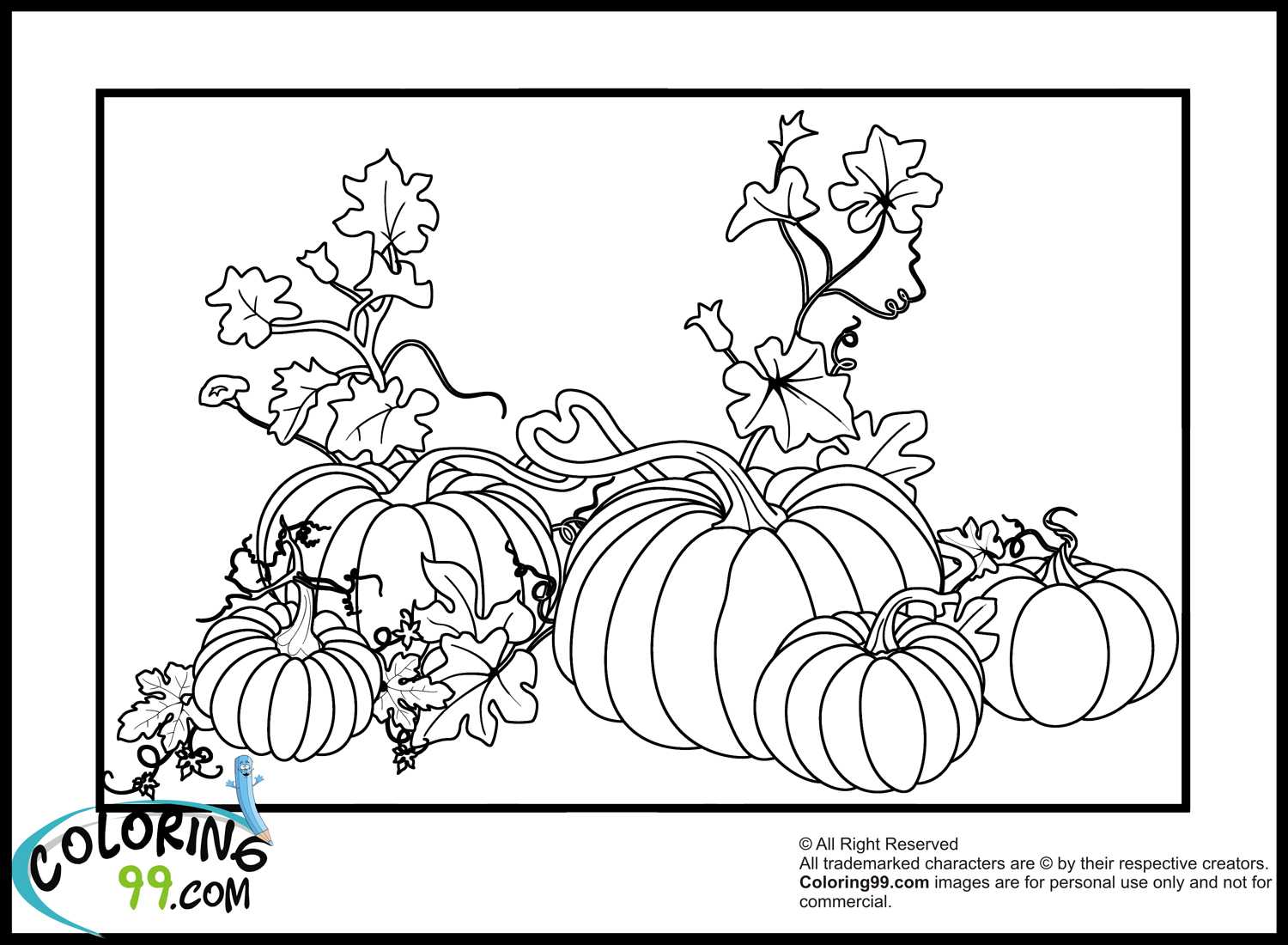 Pumpkin coloring pages team colors
