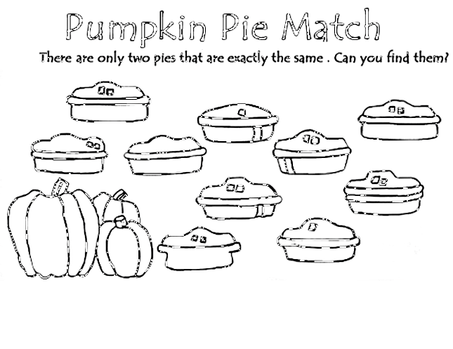 Pumpkin pie match