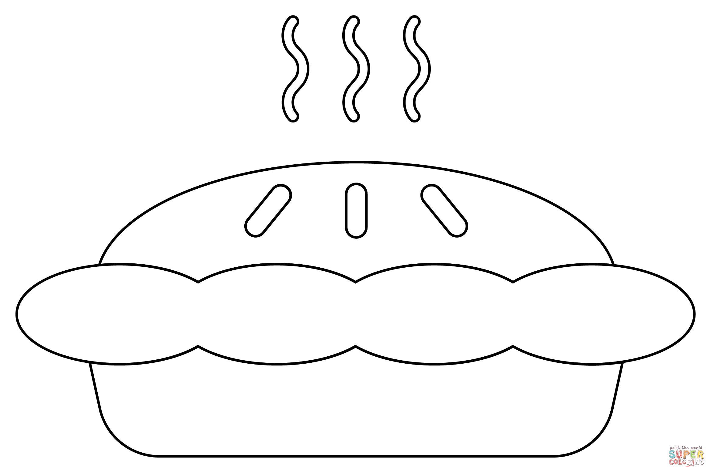 Pumpkin pie coloring page free printable coloring pages