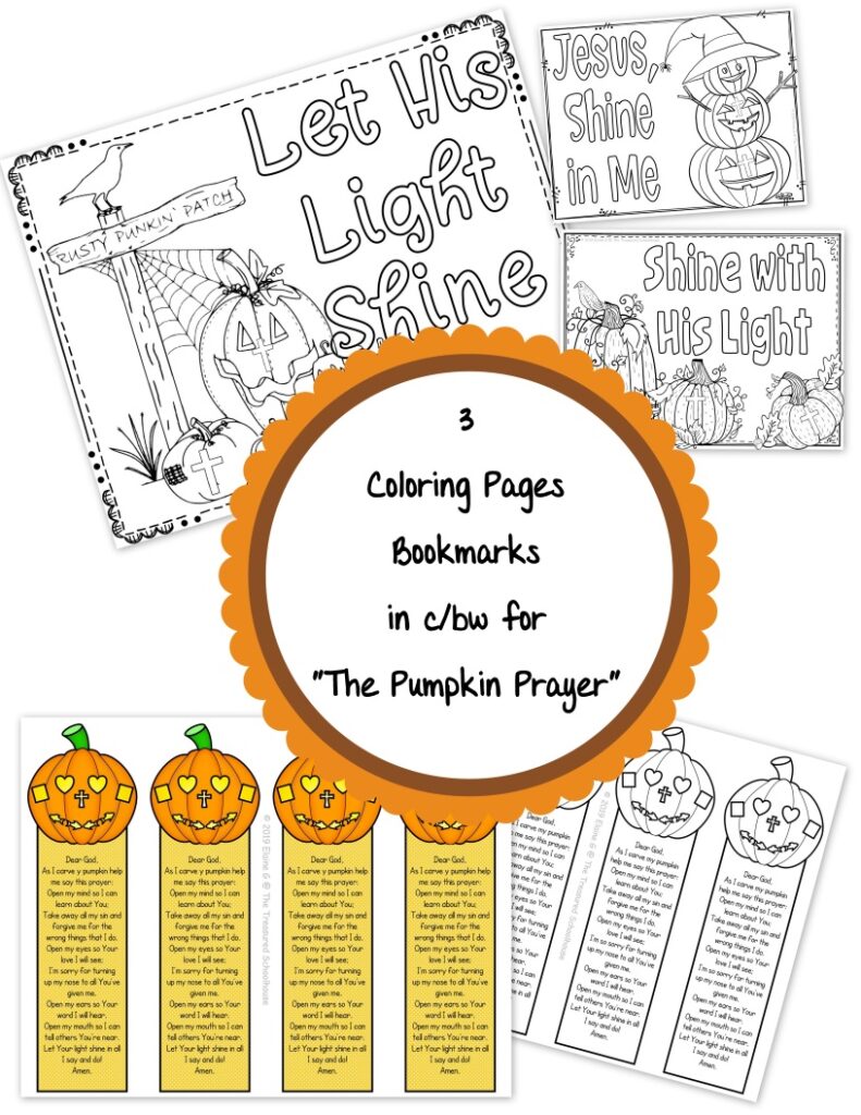 The pumpkin prayer activity pack made by teachers