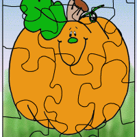 Smiling pumpkin jigsaw puzzle