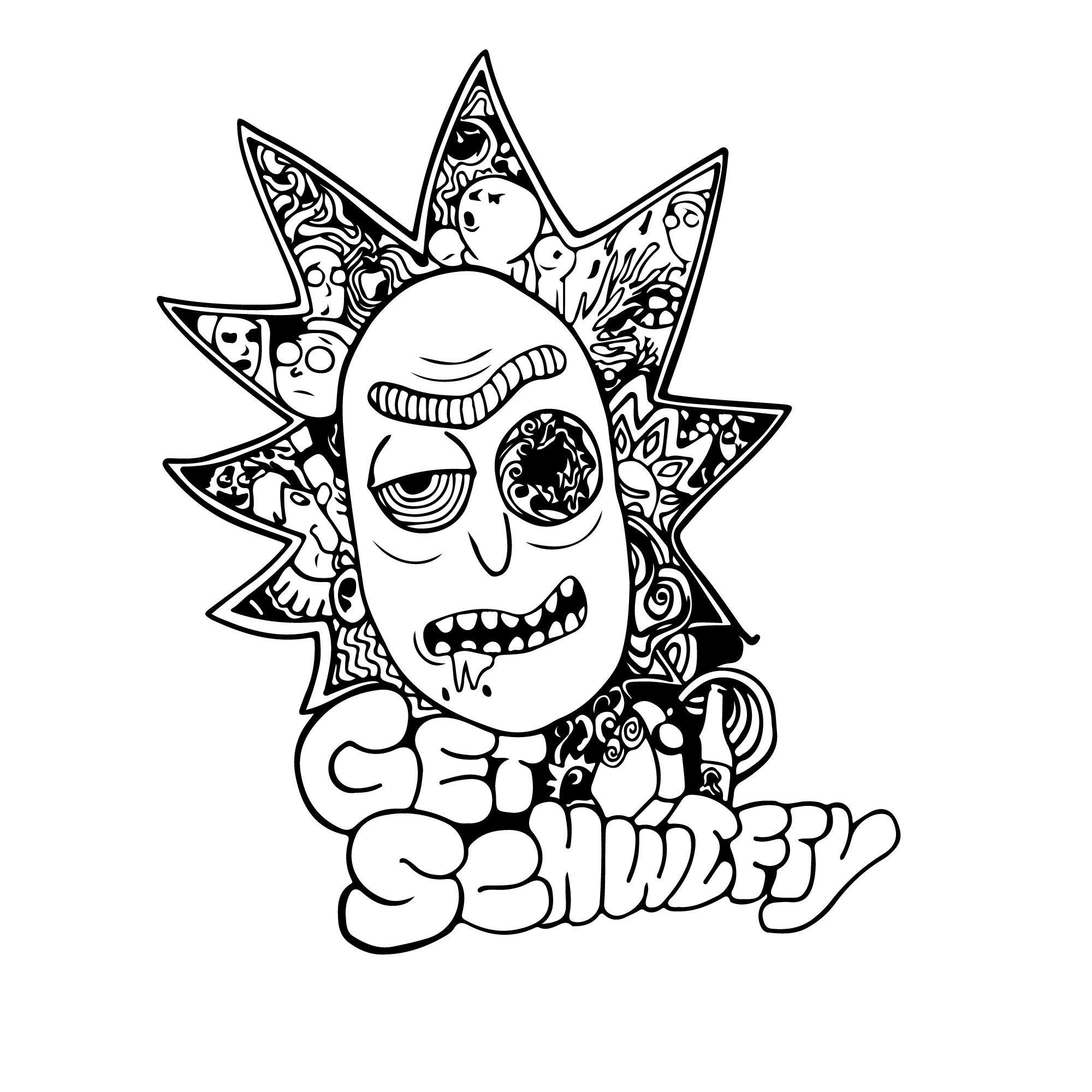 Rick and morty svg morty svgpng kesme dosyasä rick and morty vektãrã rick and morty dosyasä cricut active