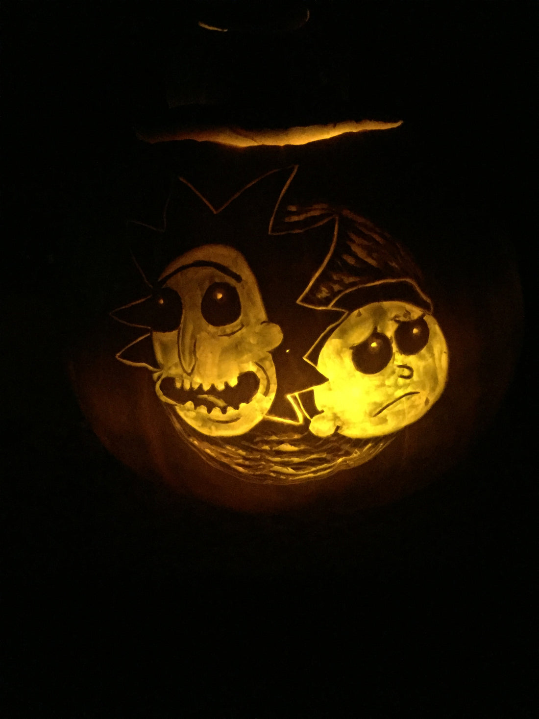 The doc brown marty mcfly pumpkin