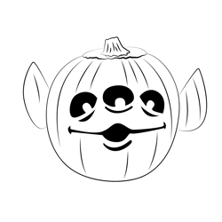 Alien coloring pages for kids