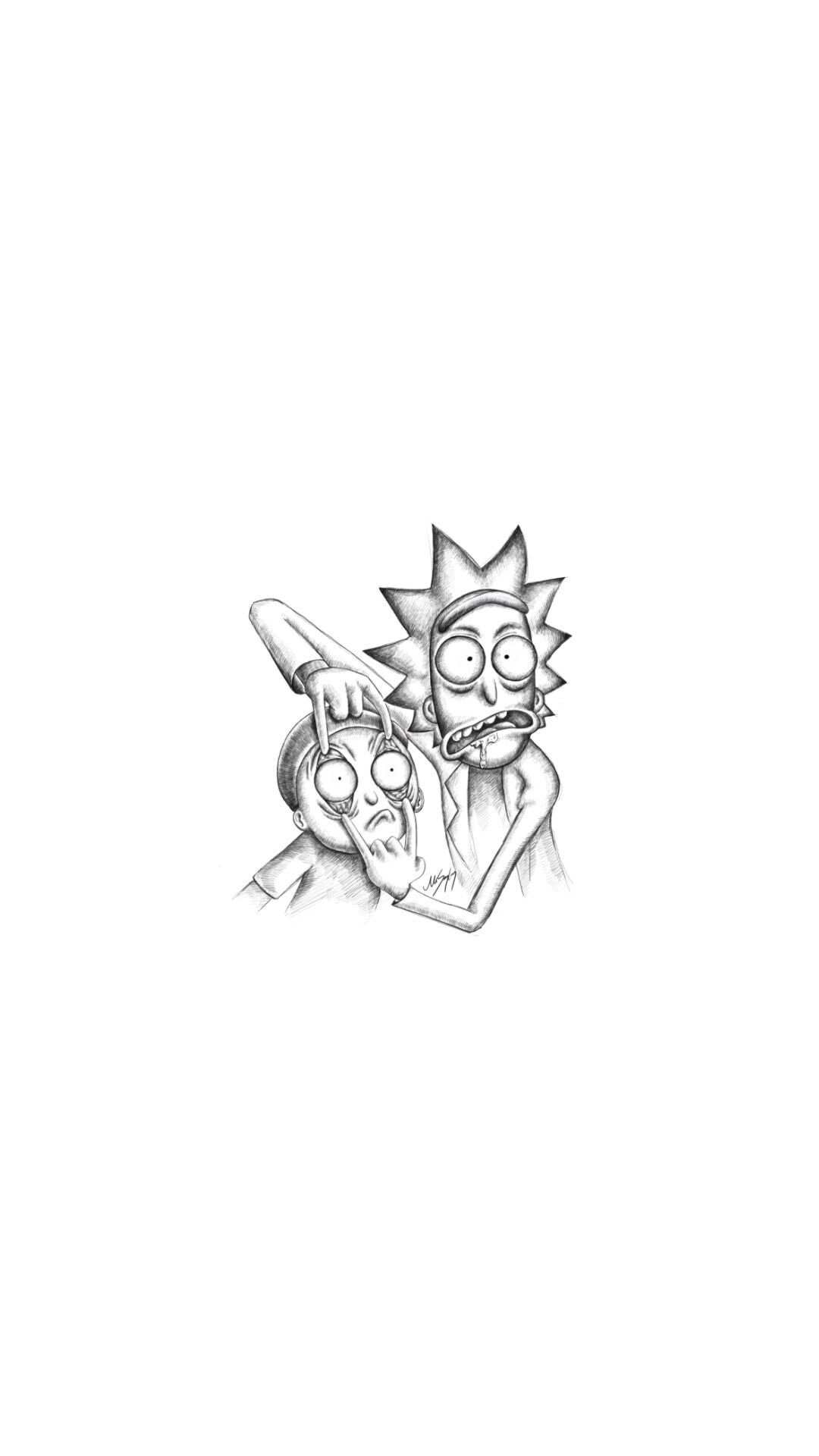 Rick morty stencil