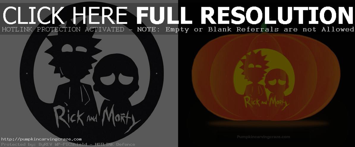 Rick and morty pumpkin carving stencils to design this halloween