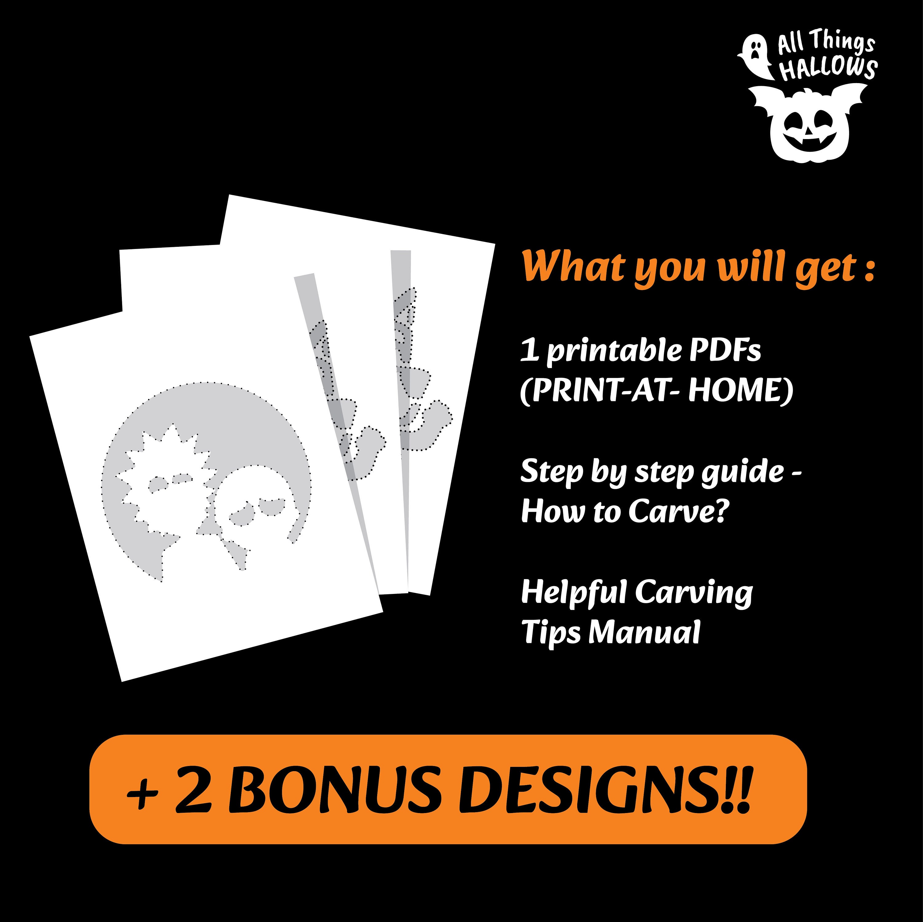 Rick morty pumpkin carving stencil templates pattern jack o lantern instant download bonus designs