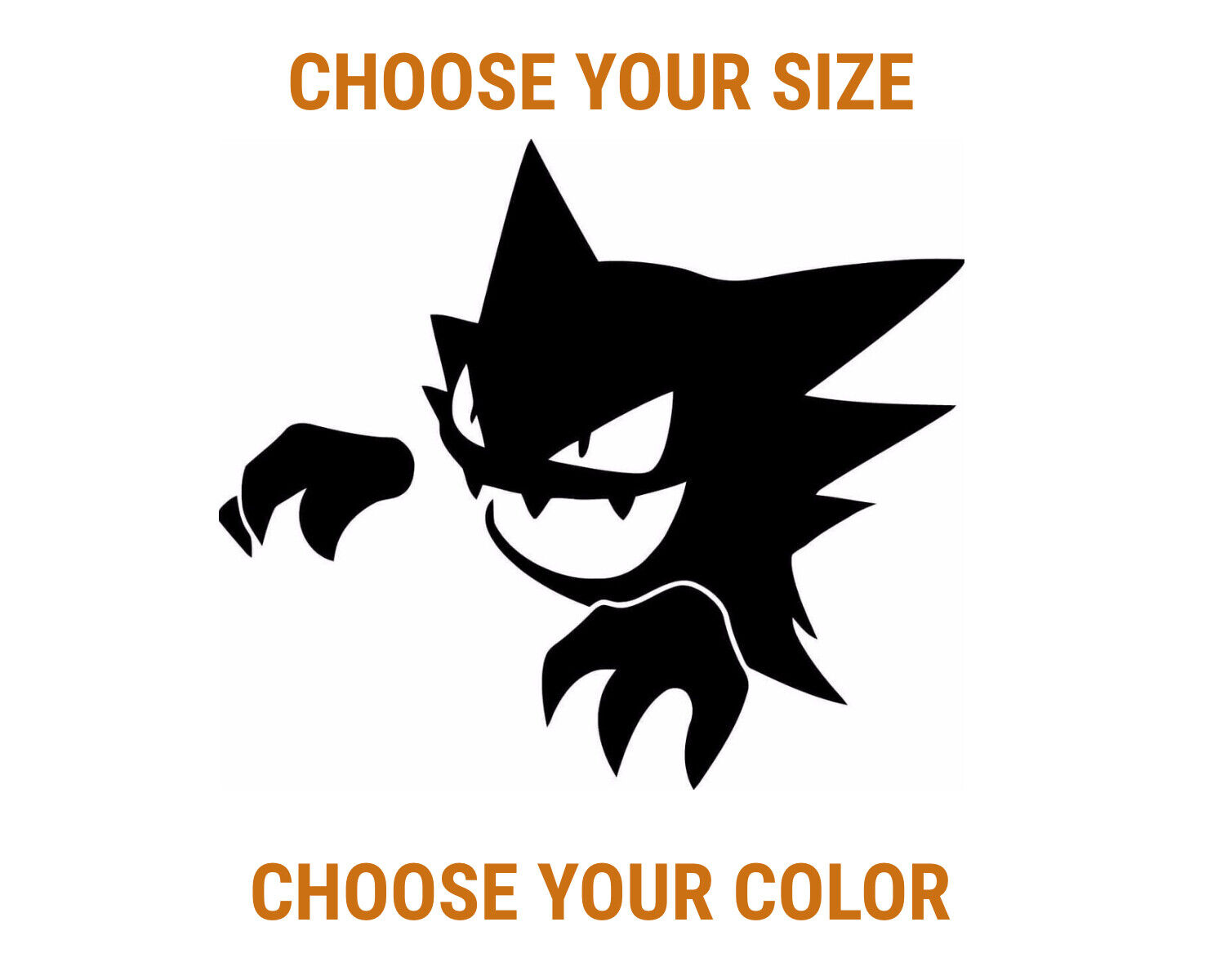 Haunter pokemon game freak vinyl sticker car window bumper laptop decal truck