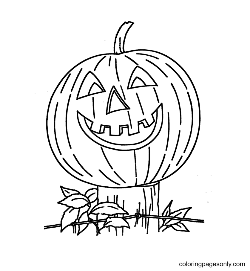 Halloween pumpkin coloring pages printable for free download