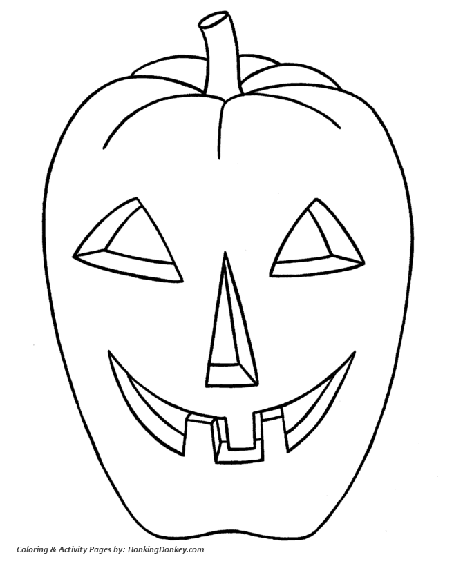Halloween pumpkin coloring pages