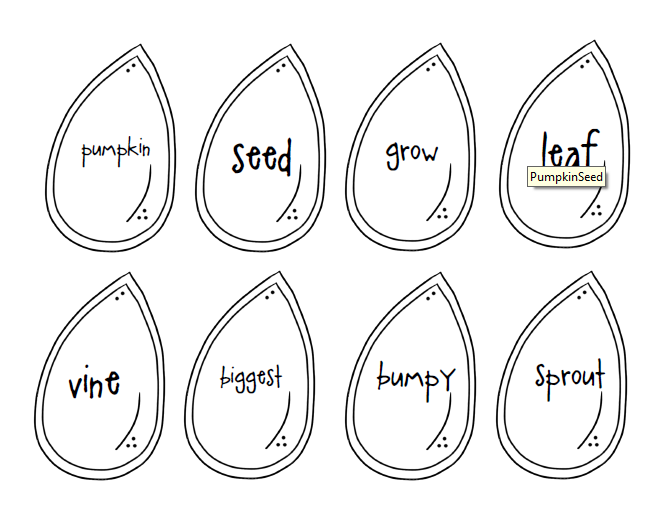 Classroom freebies too pumpkin seed syllables