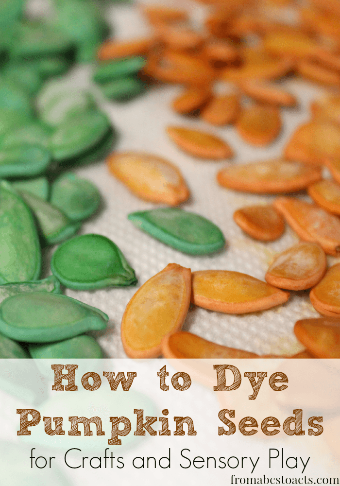 How to dye pumpkin seeds