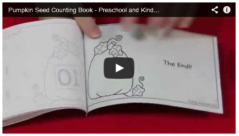 Pumpkin seed counting book