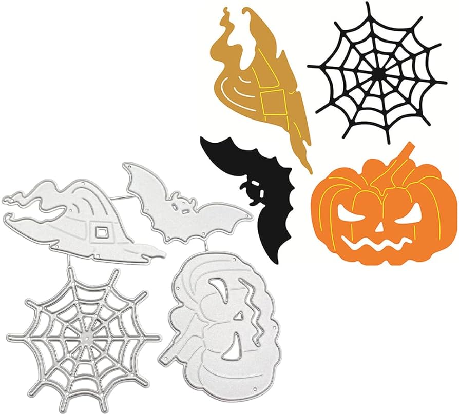 Halloween die cuts halloween house spider pumpkin embossing die cuts stencils diy die cutters card making die stencils for scrapbooking