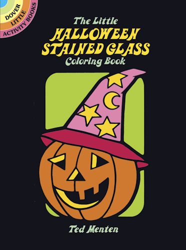 The little halloween stained glass coloring book