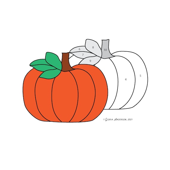 Beginner to intermediate harvest fall pumpkin stained glass pattern tiffany style digital pdf file halloween decor or easy suncatcher