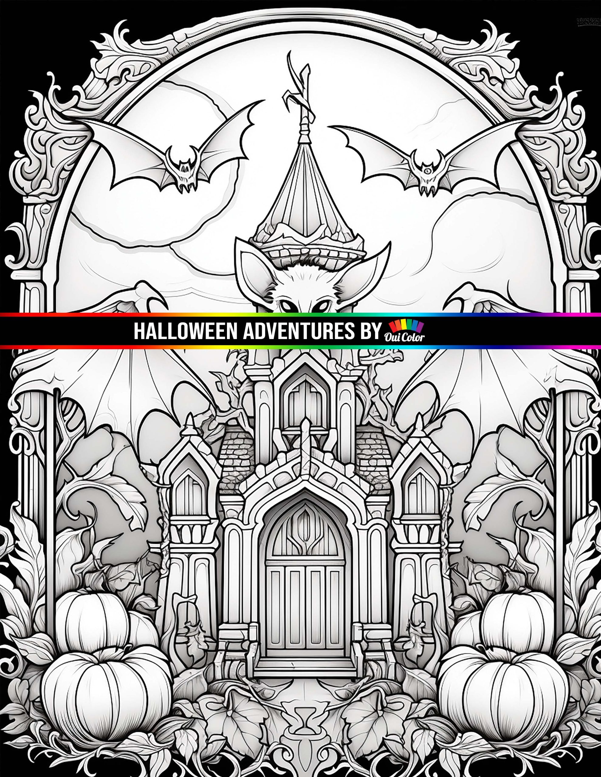 Halloween adventures a whimsical scary scenes and spine