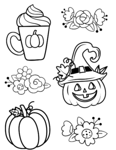 Free pumpkin coloring sheets printable pdf