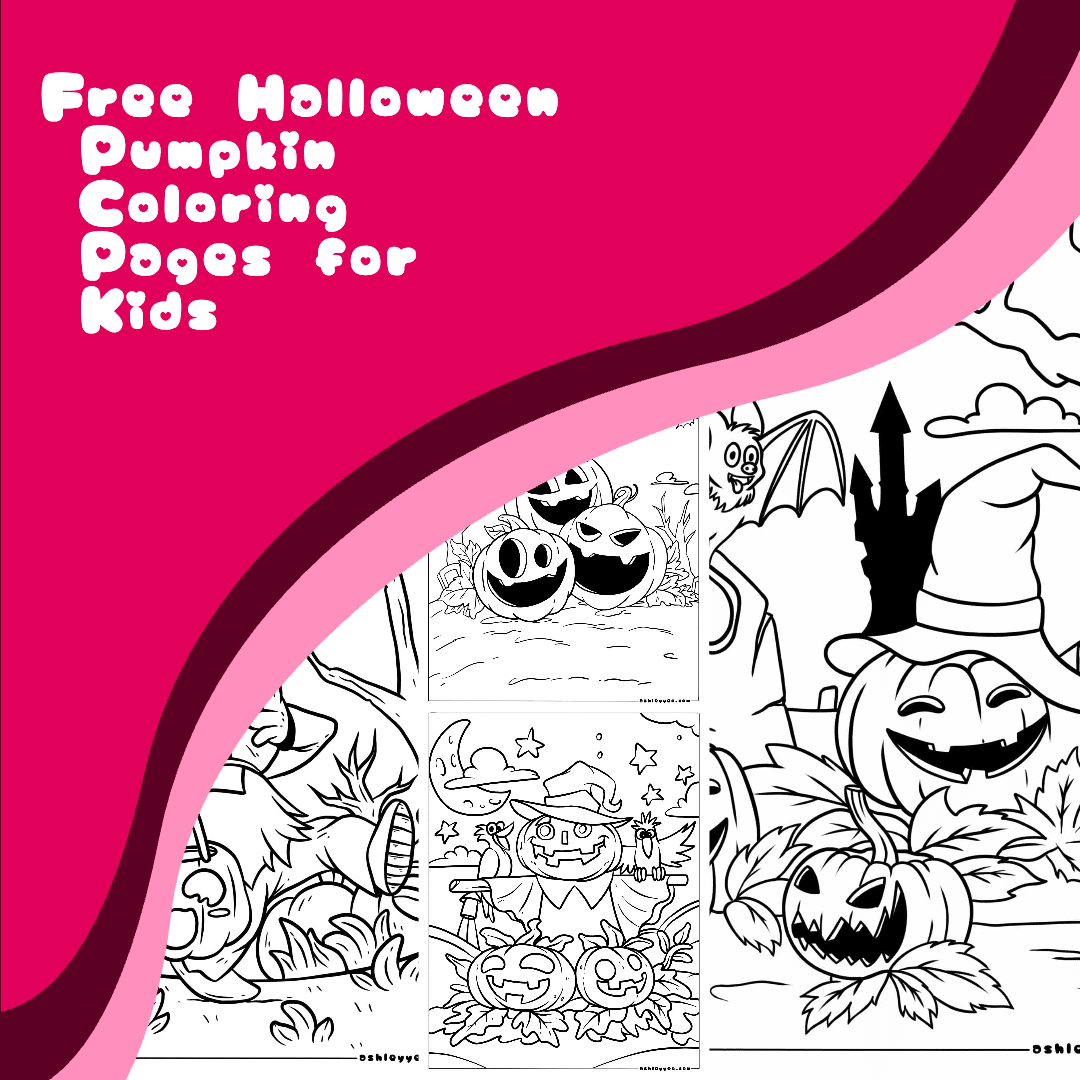Free halloween pumpkin coloring pages for kids