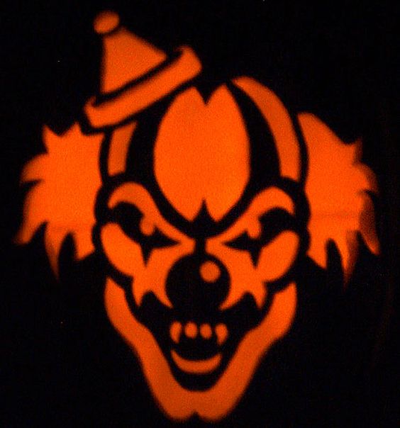 Halloween pumpkin carving stencils scary pumpkin carving evil clowns