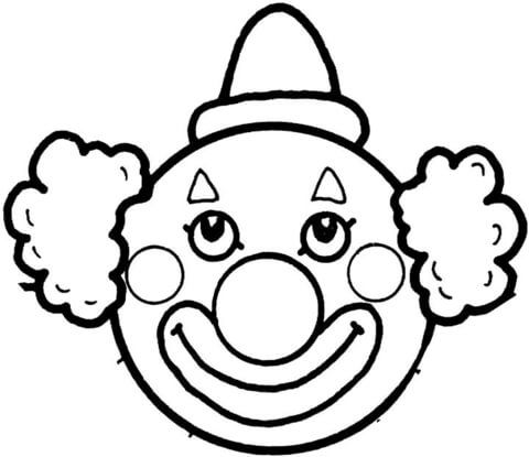 Clowns face coloring page free printable coloring pages free printable coloring pages free printable coloring clown faces