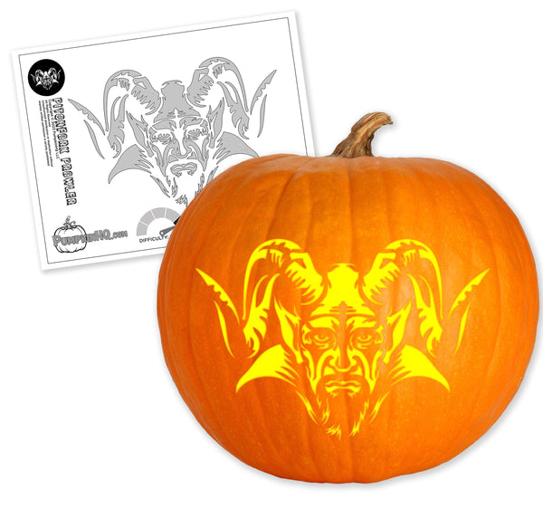 Evil carnival clown curse pumpkin carving stencil