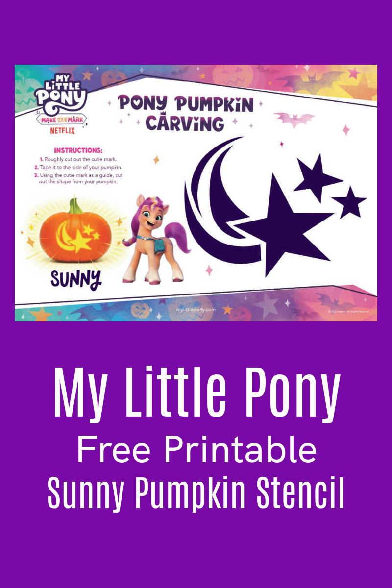 Free printable mlp sunny pumpkin stencil