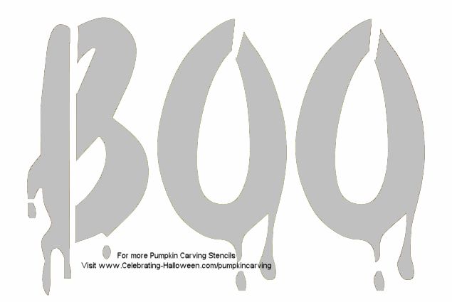 Boo stencil