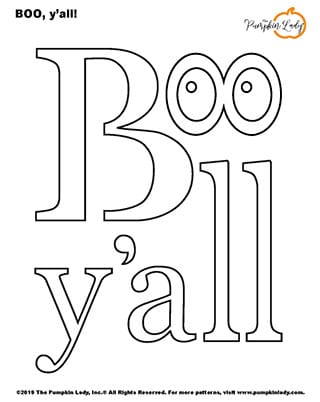 Boo yall â free pumpkin carving patterns
