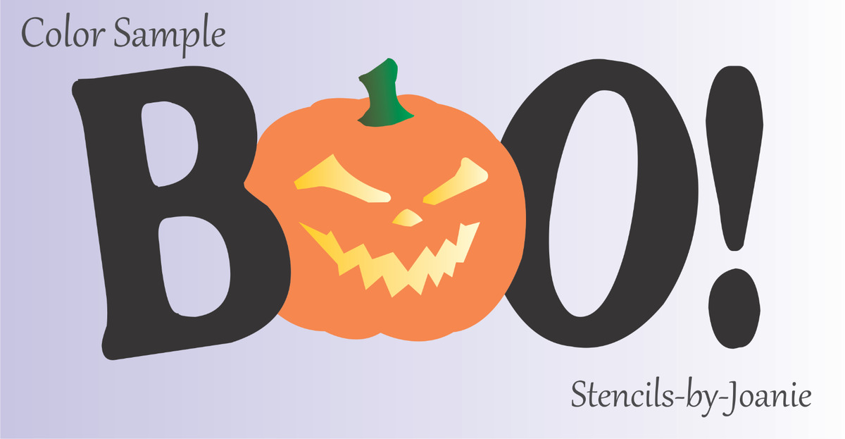 Joanie stencil halloween boo fall pumpkin jack lantern spooky face diy art craft