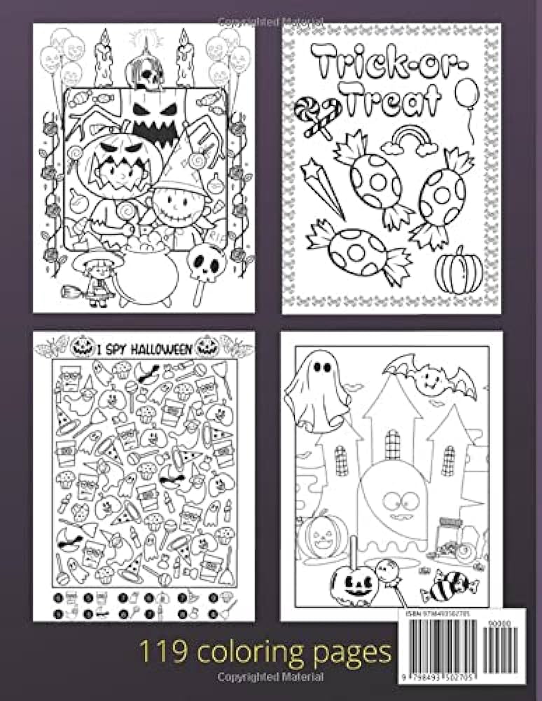 Boo coloring book for kids halloween coloring book for children