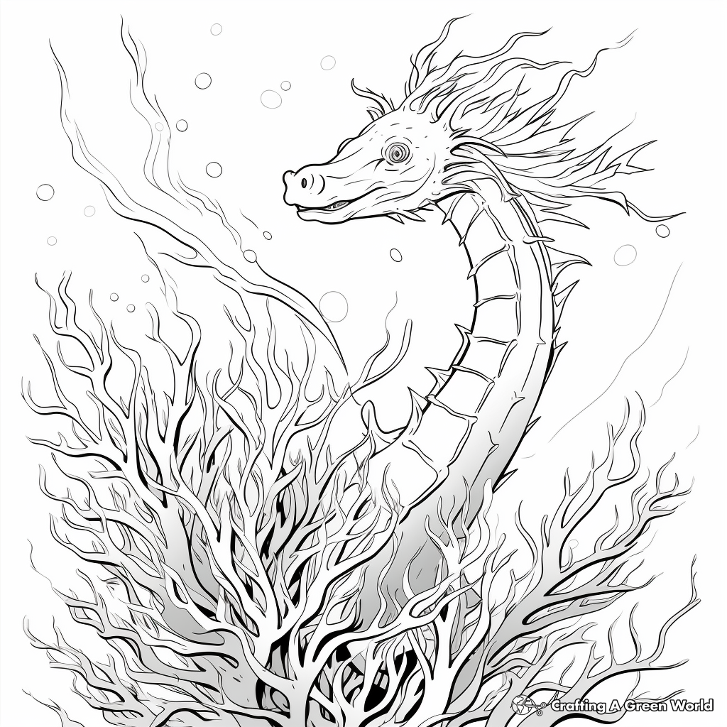 Sea dragon coloring pages